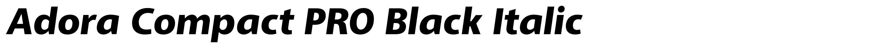 Adora Compact PRO Black Italic